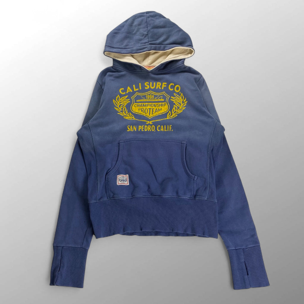 Superdry極度乾燥（しなさい） CALI SURF Co. / フロッキープリント レトロサーフ サンフェードパーカー サムホール  SIZE：S