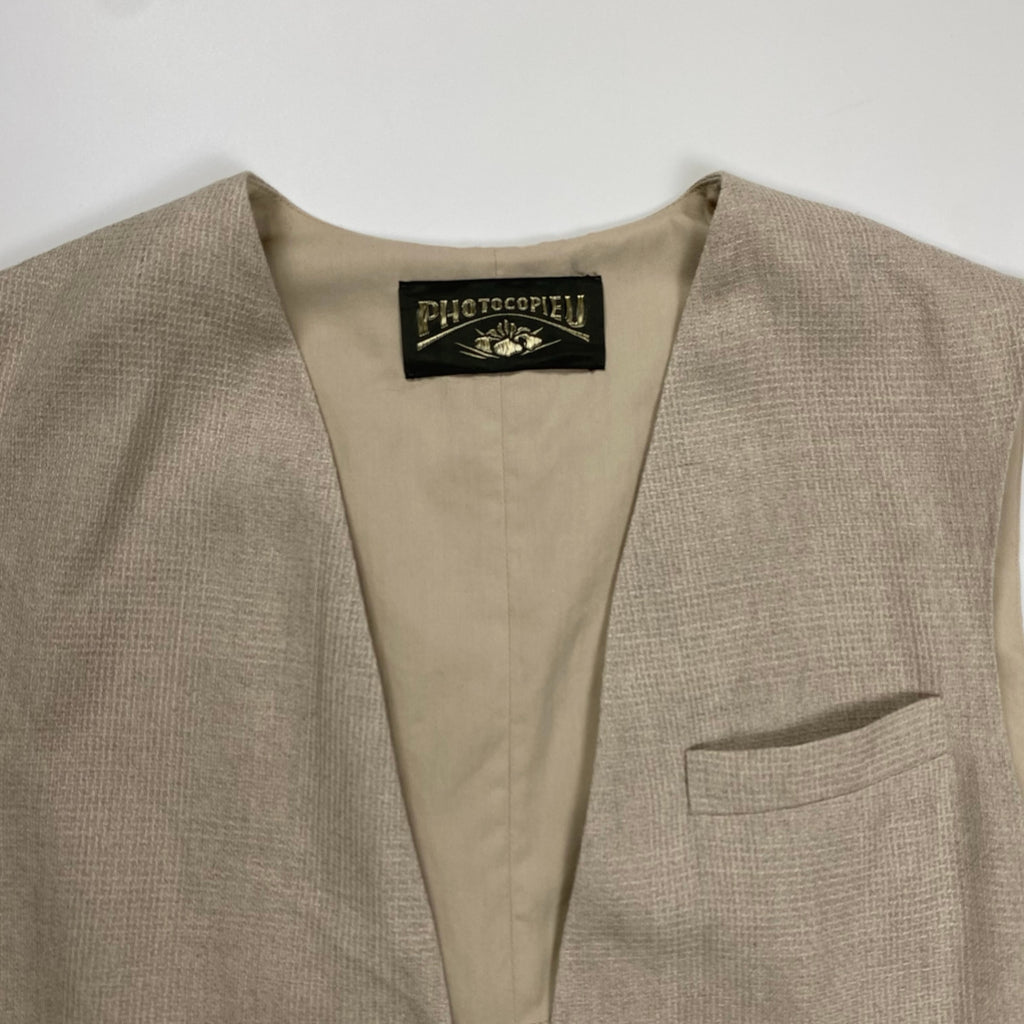 PHOTOCOPIEU フォトコピュー / VALENTINEジレ ベスト ウール×リネン 参考定価：42,000+tax SIZE:TU(FREE)