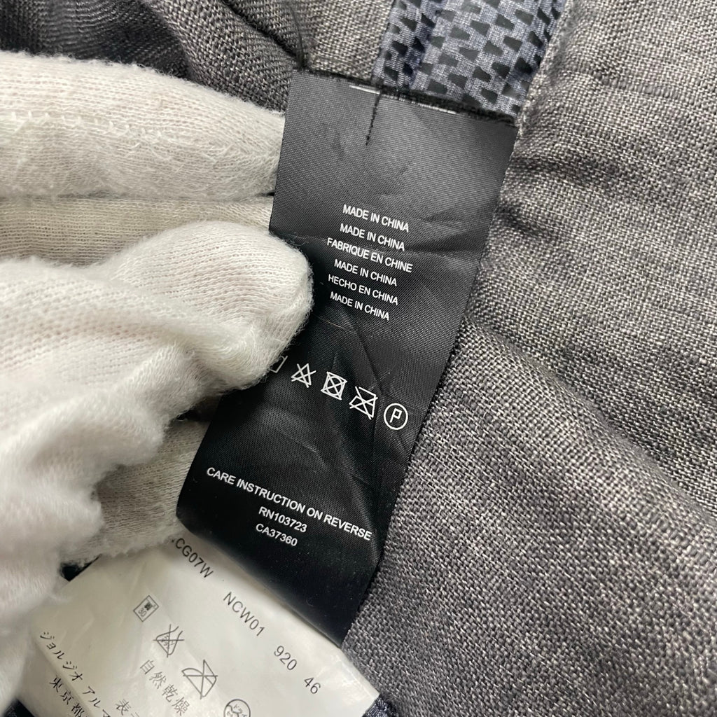 ARMANI collezioni / レイヤードデザインアンコンジャケット 参考定価：160,000程度 SIZE:46