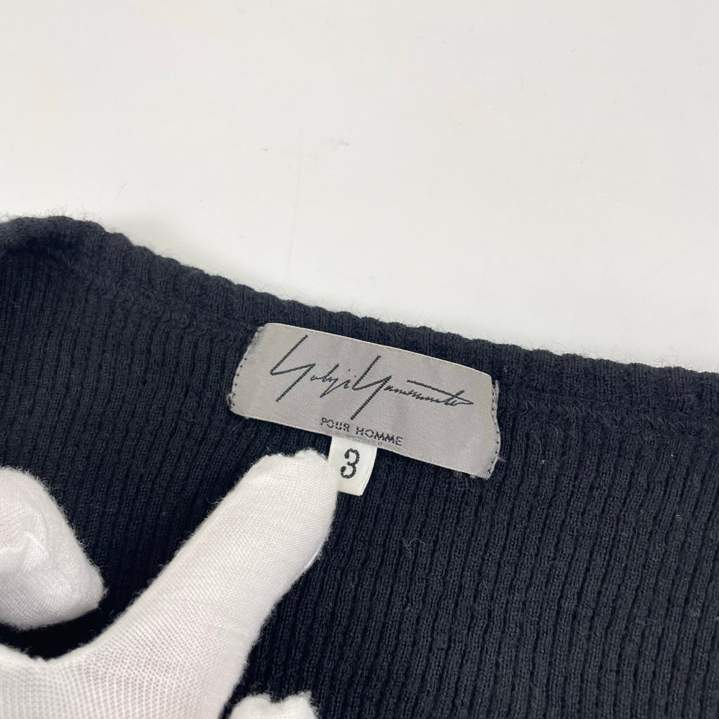 yohji yamamoto POUR HOMME / 08AW ライトリブニット SIZE:3