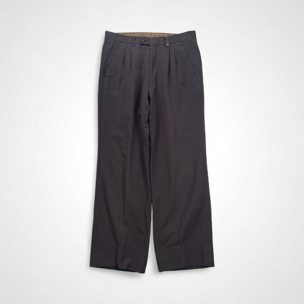 LANVIN PARIS ランバン パリ / ヴィンテージ2タックスラックス ウール100％ SIZE:W81cm