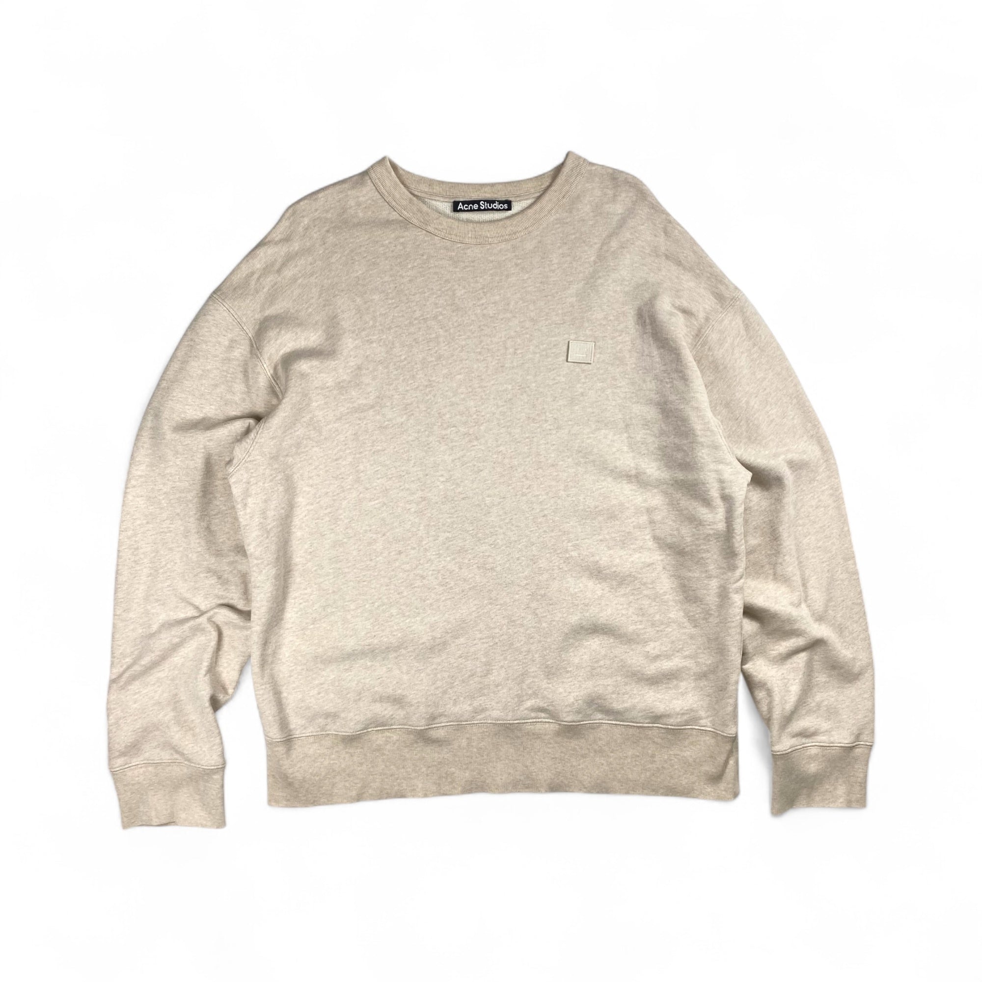 Acne Studios アクネストゥディオズ / ビッグシルエット ワンポイントスウェット フェイスパッチ SIZE:S（L程度）