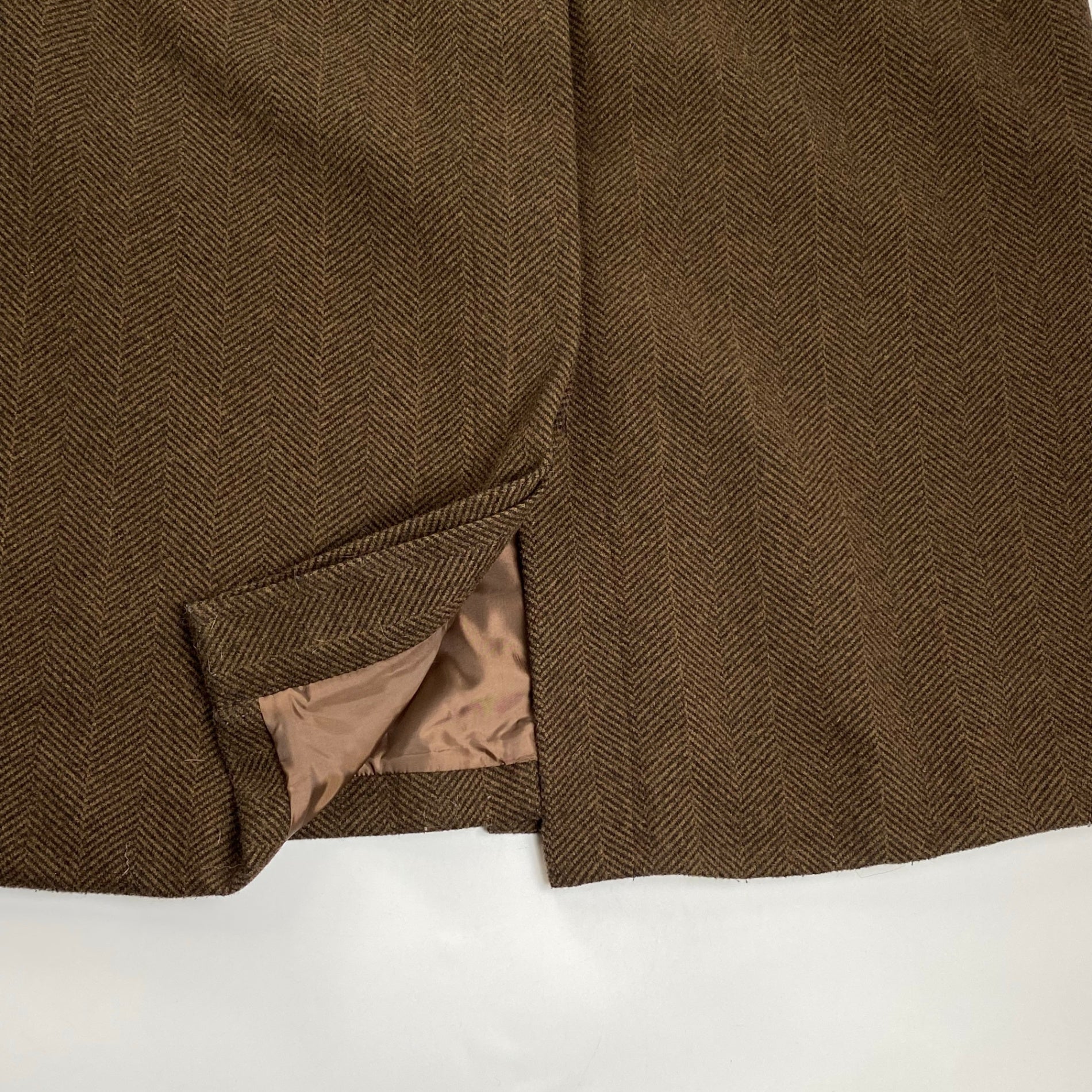 SELECT MOCA セレクト モカ / ヘリンボーンロングステンカラーコート sonさんコラボ SIZE：FREE