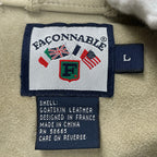 VINTAGE ヴィンテージ FACONNABLE / 古着 ゴートレザーシャツ ボタンダウン SIZE:L