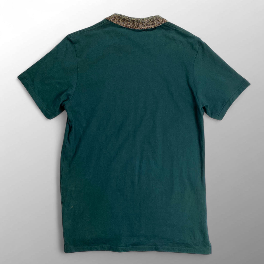 TOGA VIRILIS トーガ ビリリース / 襟切替 ポロシャツ ペイズリー グリーン SIZE:44(S程度)