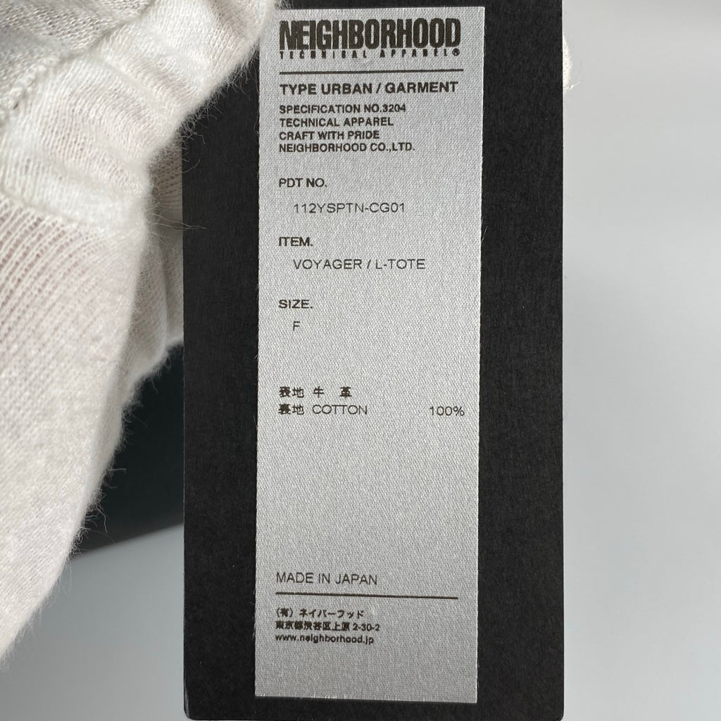 【未使用級】 NEIGHBORHOOD × PORTER / VOYAGER/L-TOTE ボヤージャー レザーバッグ バーキン型