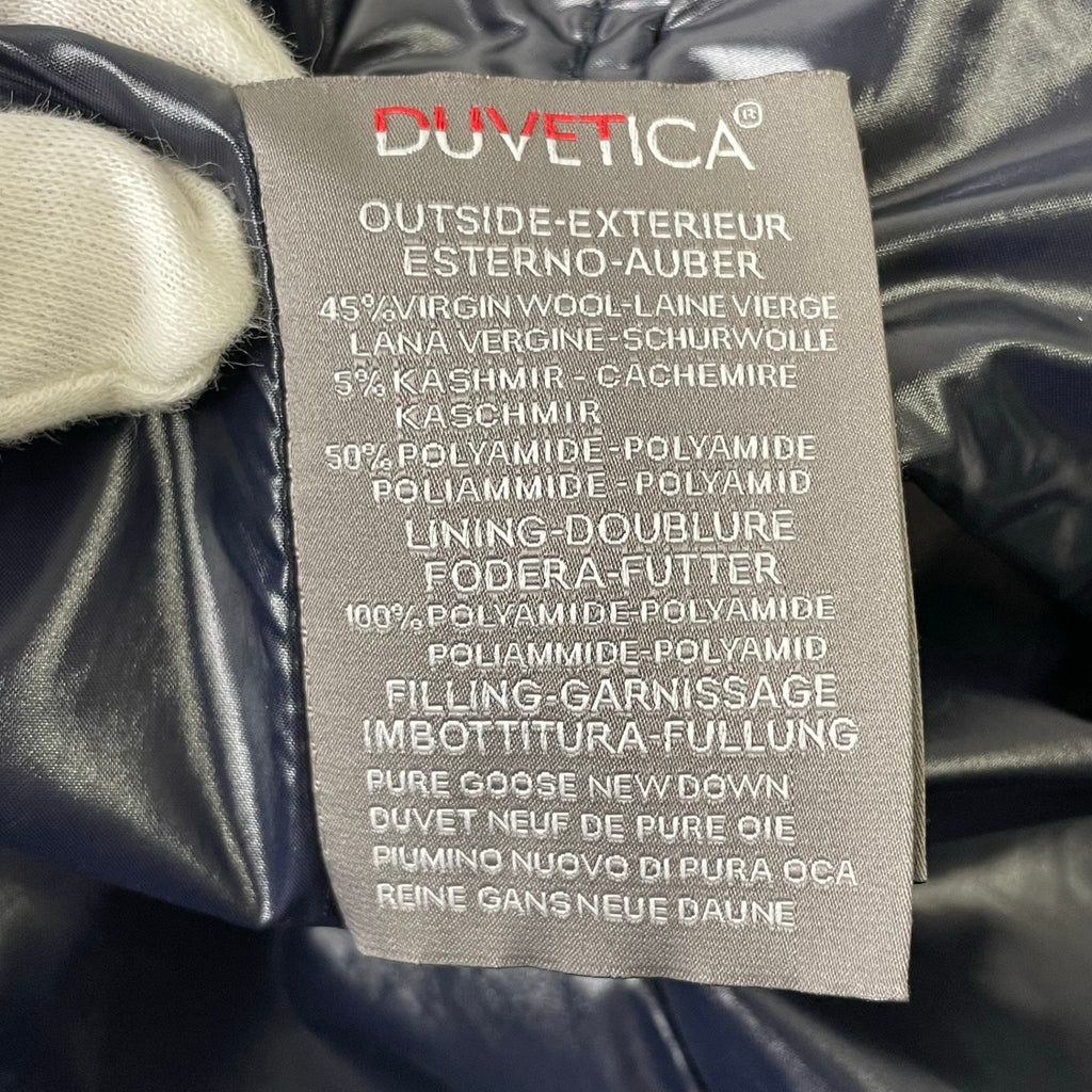 DUVETICA / ウールカシミヤMIX切替ダウンコート 参考定価：120,000程度 SIZE:44