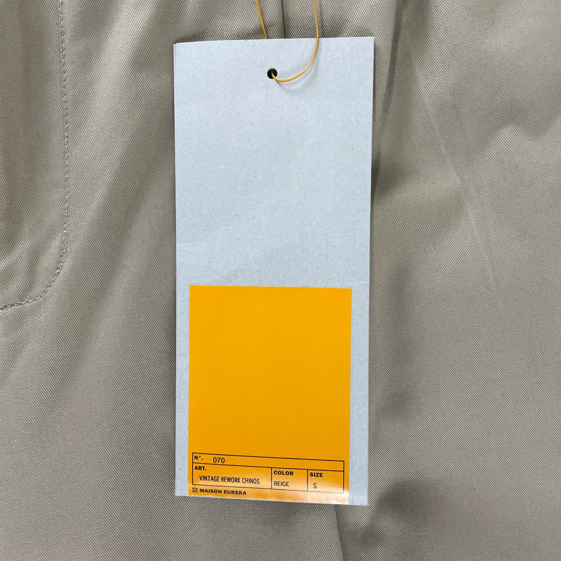 MAISON EUREKA メゾンエウレカ / ヴィンテージリワークチノパンツ 参考定価：22,000+tax SIZE:S