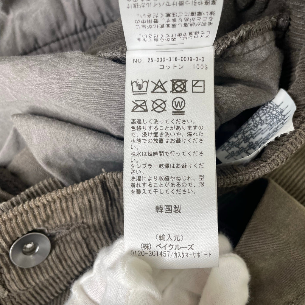 SAN SAN GEAR / WASHED CORDUROY PANTS 参考定価：¥36,199 SIZE：L-XL程度