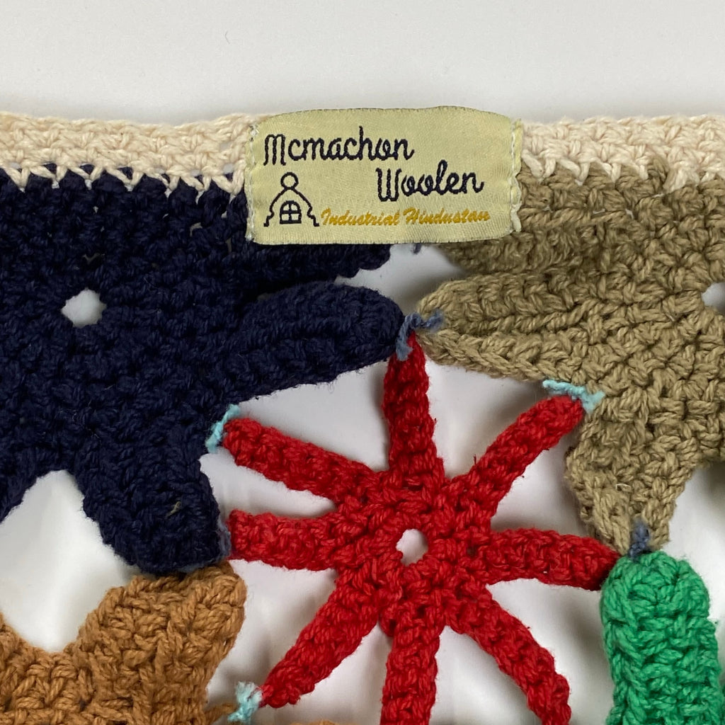 Niche. mcmachan Knitting Mills ニッチ マクマホン ニッティング ミルズ / クロシェニットカーディガン ハンドニット フラワー刺繍 SIZE：FREE