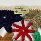 Niche. mcmachan Knitting Mills ニッチ マクマホン ニッティング ミルズ / クロシェニットカーディガン ハンドニット フラワー刺繍 SIZE：FREE