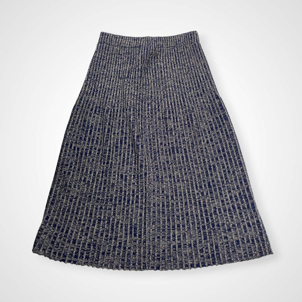 齋藤都世子 toyoko saito / エンブロイダリーニットセットアップ 参考定価：150,000程度 SIZE:M-L程度