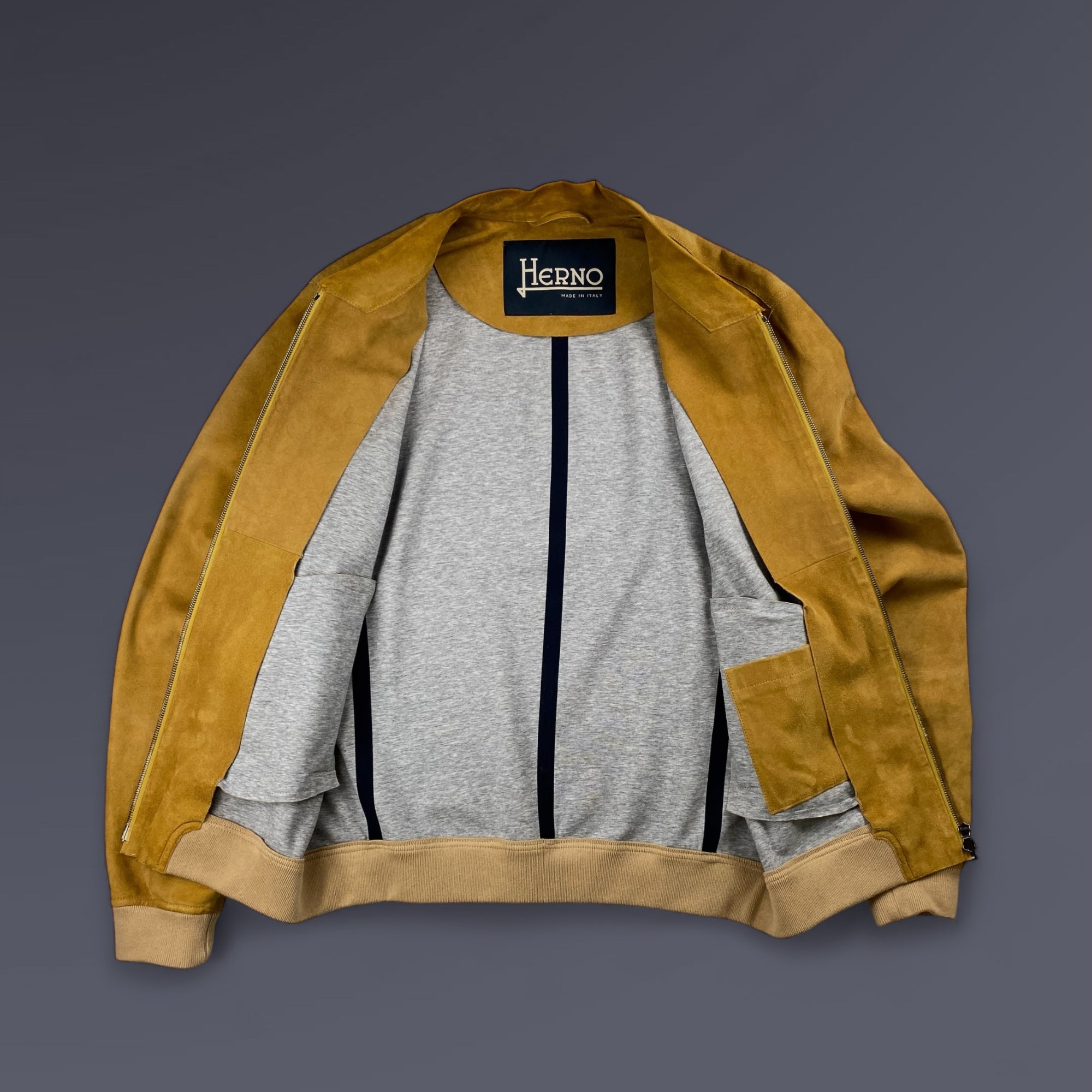 HERNO ヘルノ / ゴートレザージャケット 参考定価：130,000+tax SIZE:48（L程度）