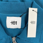 +81 PLUS EIGHTY ONE / ハーフジップニットポロシャツ 未使用品 参考定価：23,000+tax SIZE:46