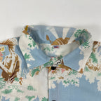 VINTAGE / 【E.T.】 USA製 ヴィンテージシーツリメイクシャツ SIZE:S(M程度)