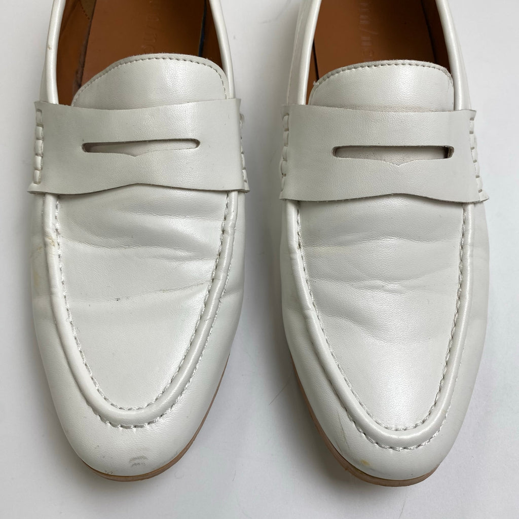 un/neu アンノイ / コインローファー ホワイト SIZE:M