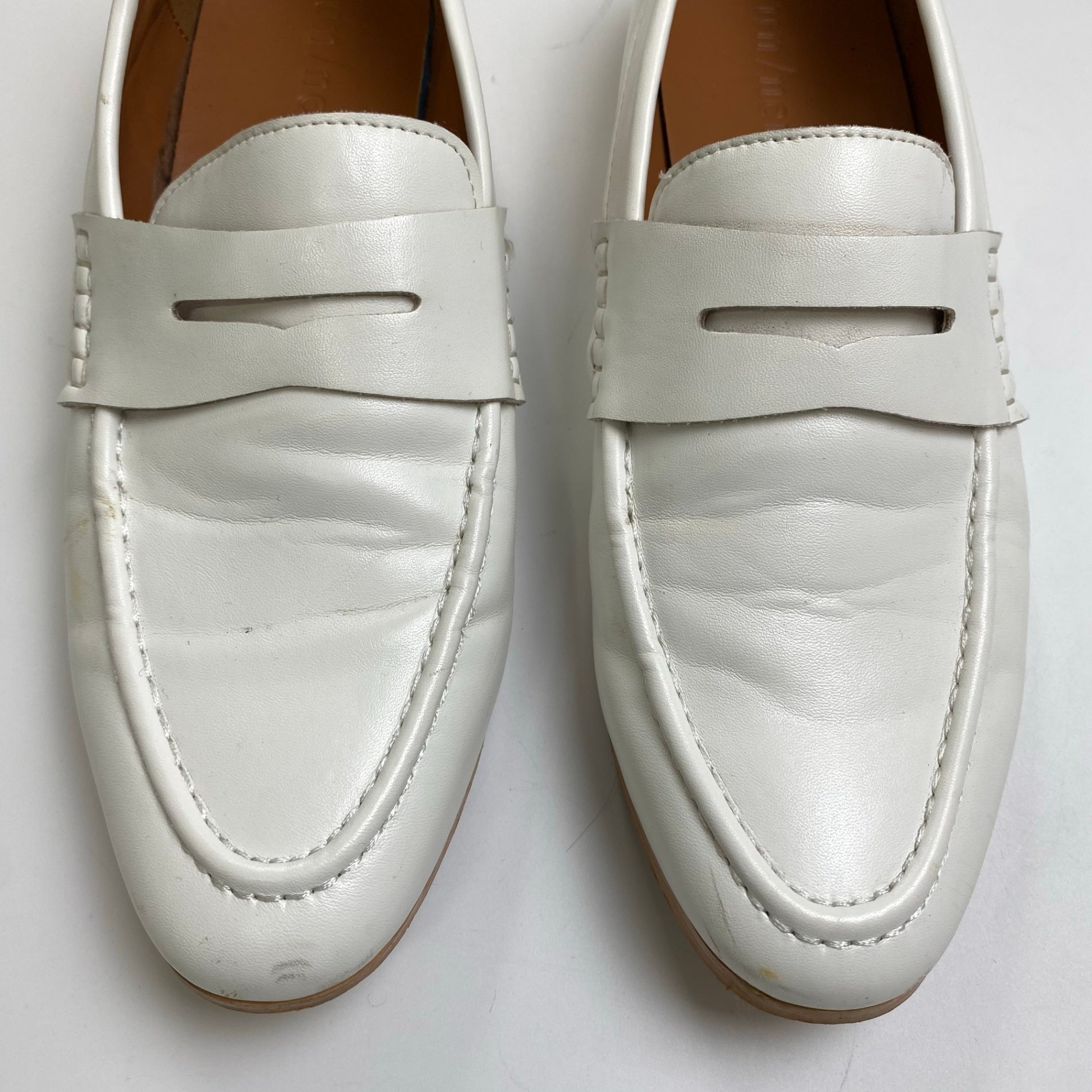 un/neu アンノイ / コインローファー ホワイト SIZE:M