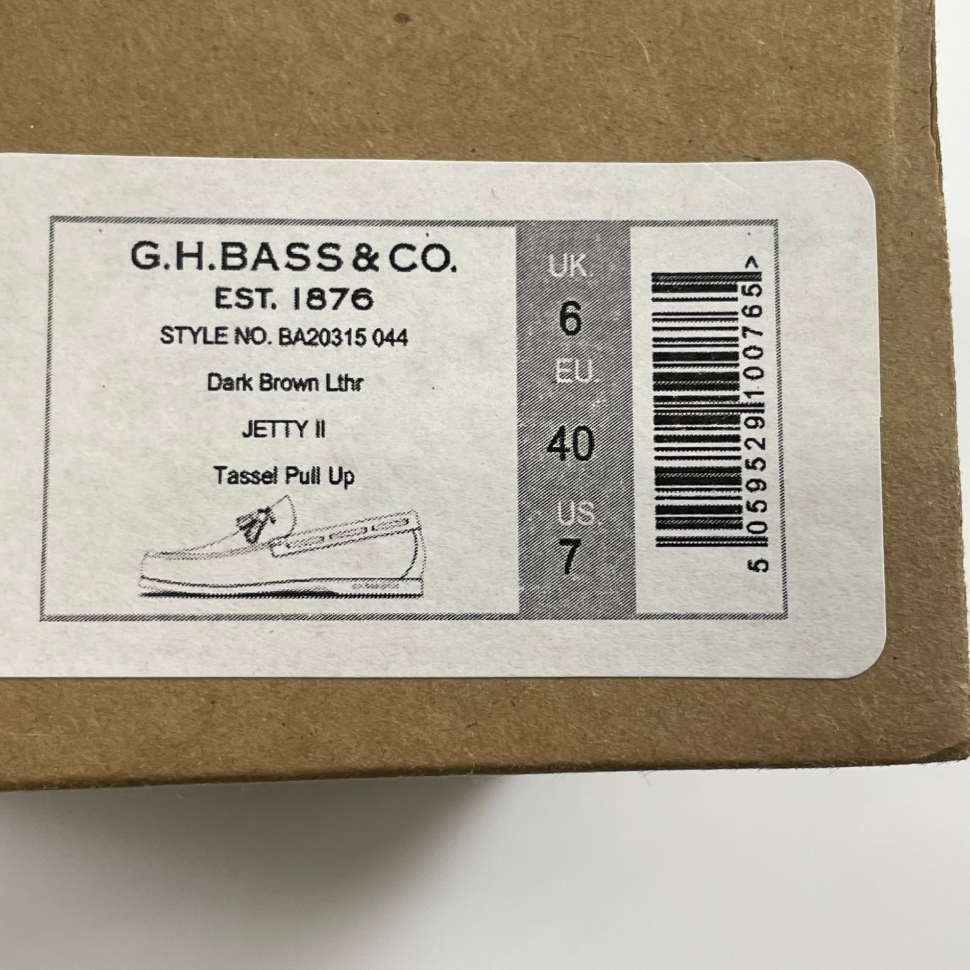G.H.BASS＆CO. / JETTY Ⅱ タッセルレザーローファー 箱付 SIZE:US7