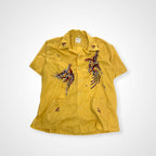 VINTAGE ヴィンテージ / 【PEARL OF THE ORIENT】70sオナガドリ刺繍シャツ SIZE：L