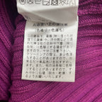 an another angelus アンアナザーアンジェラス / 短丈 ニットカーディガン パープル 未使用品 参考定価：7,200+tax SIZE:FREE