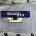 JUNYA WATANABE COMME des Garcons MAN ジュンヤワタナベ コムデギャルソン メン / フラワー刺繍切替シャツ 日本製 SIZE:S