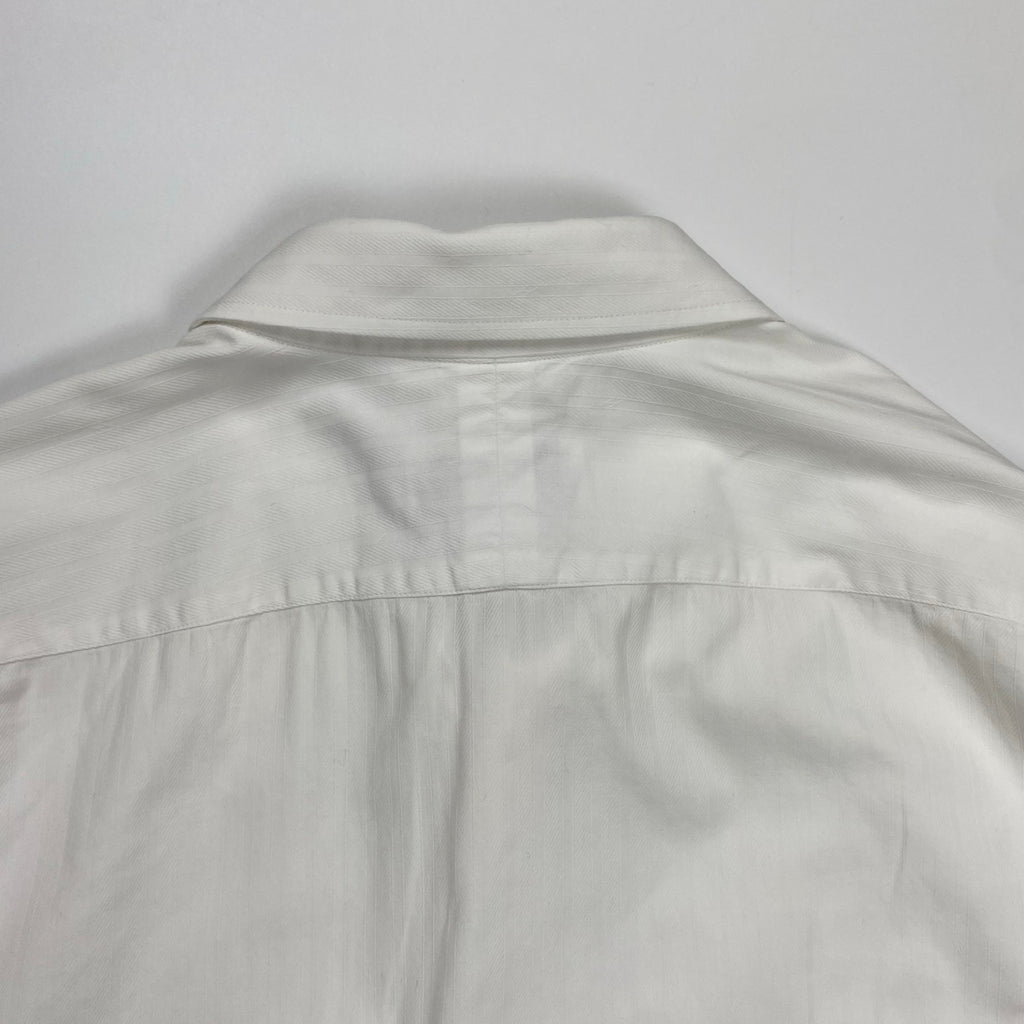 HERMES エルメス / ドビーストライプ シャツ セリエボタン MADE IN FRANCE SIZE:42(L程度)