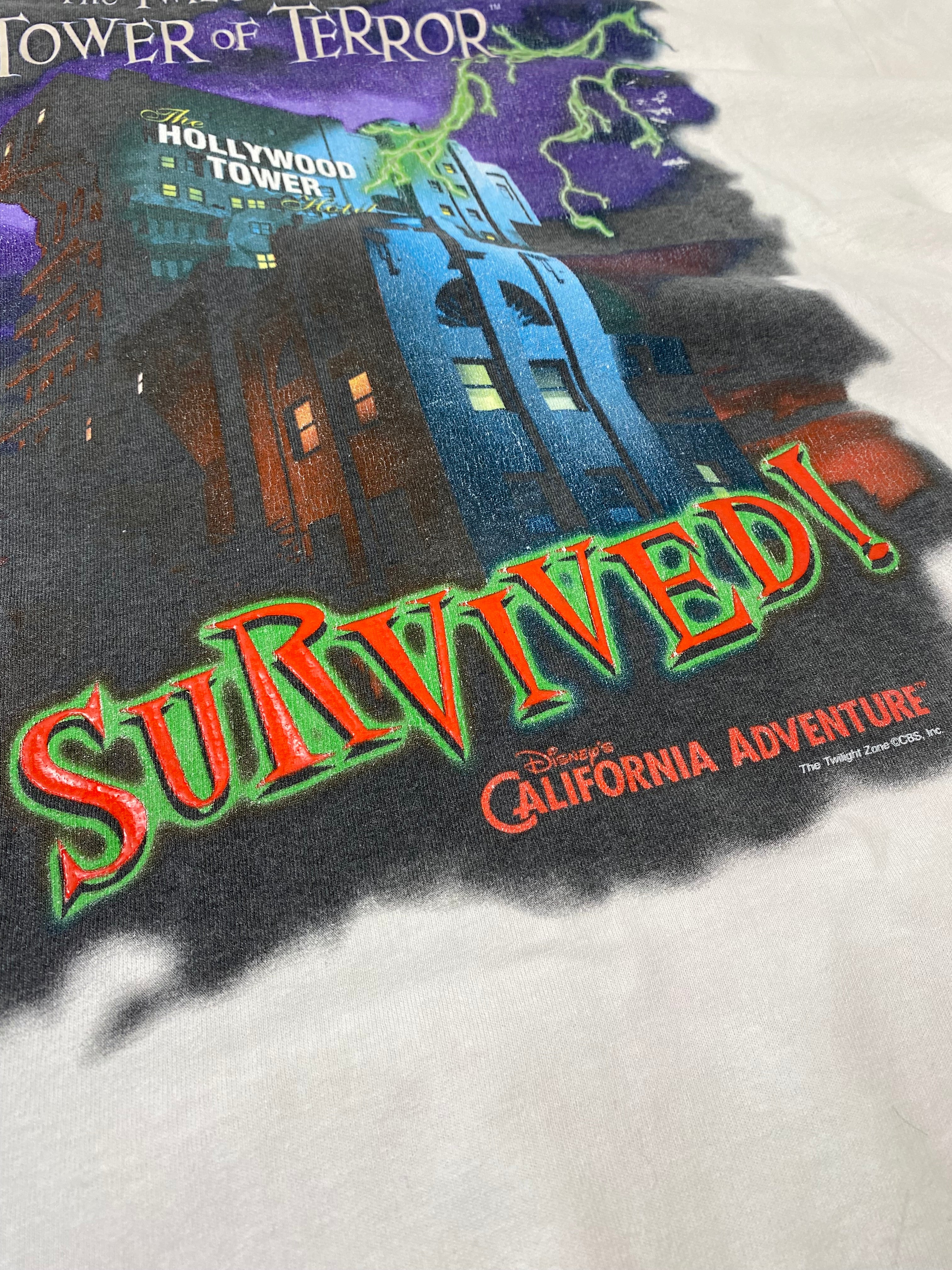 Disneyland RESORT ディズニーランド リゾート VINTAGE T-SHIRT 「The Twilight Zone Tower of Terror」 SIZE:XL