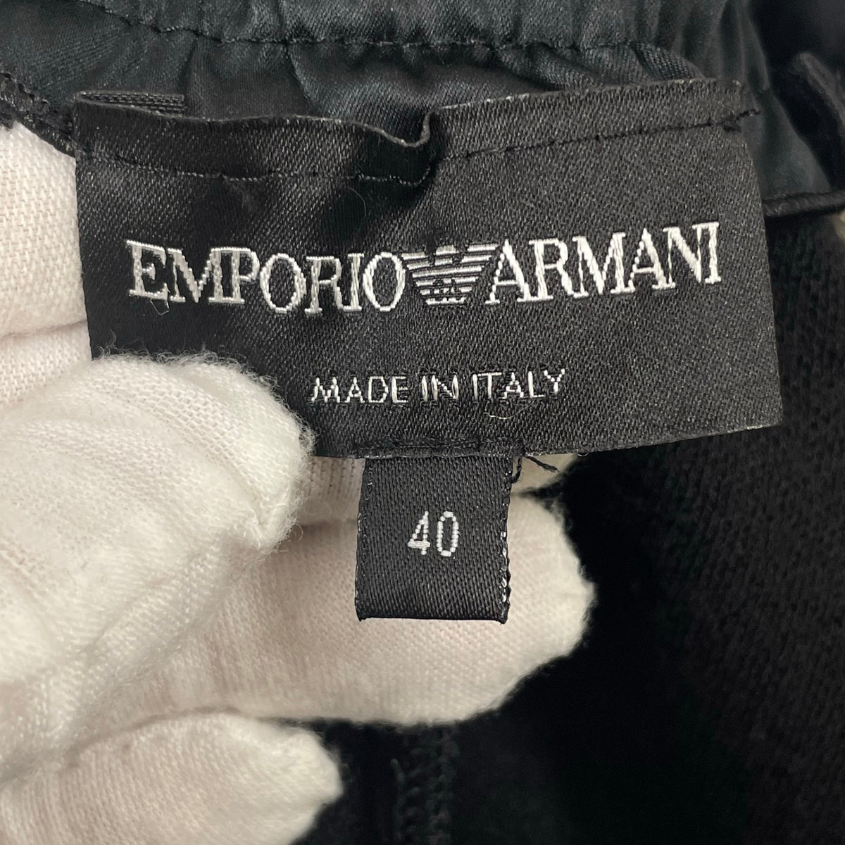 EMPORIO ARMANI / ベルテッドワイドスラックス コサージュベルト 参考定価：85,000程度 SIZE：40