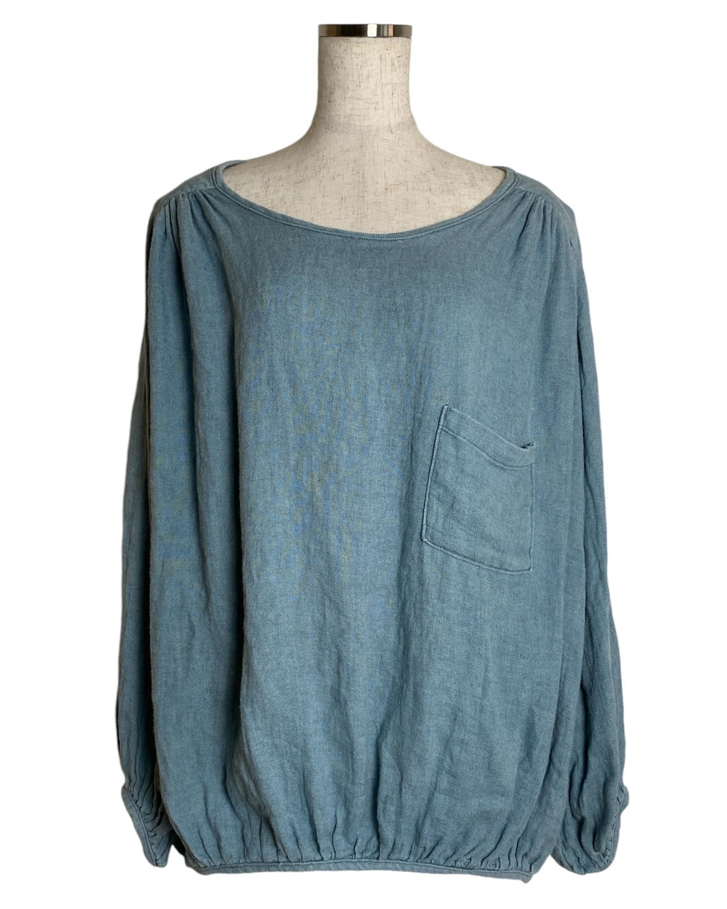 KAPITAL キャピタル レディース マキニョン リネン ギャザー ブラウス