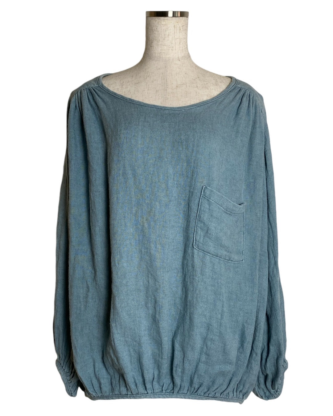 KAPITAL キャピタル レディース マキニョン リネン ギャザー ブラウス