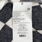 MM6 Maison Margiela  エムエムシックスメゾンマルジェラ / OVERSIZED DISTORTED CHESS PRINT LONG SHIRT チェッカーボード ロングシャツ SIZE：S
