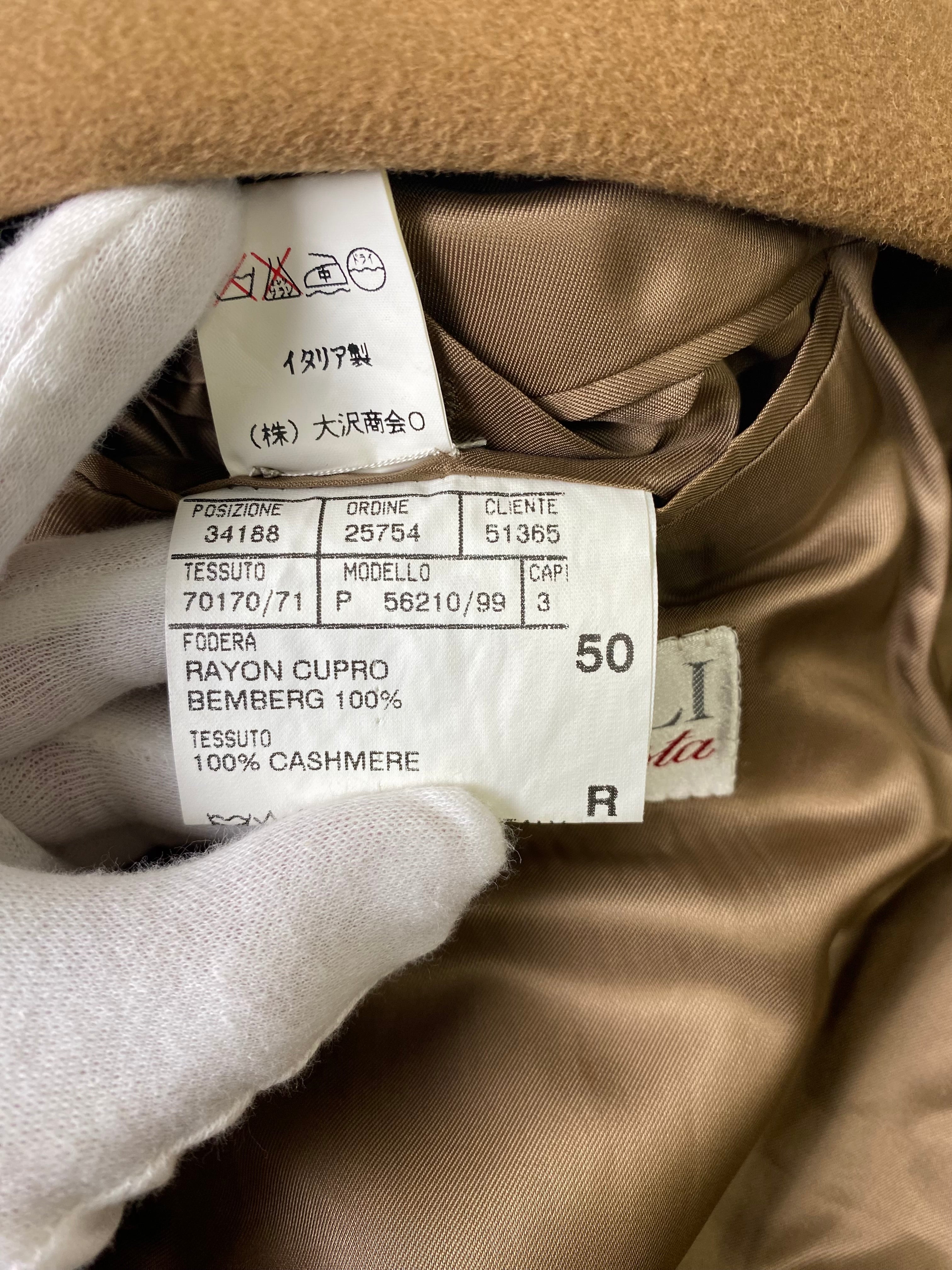 【スペシャル】CANALI カナーリ Loro Piana ロロピアーナ カシミヤ100％ ダブルブレスト コート