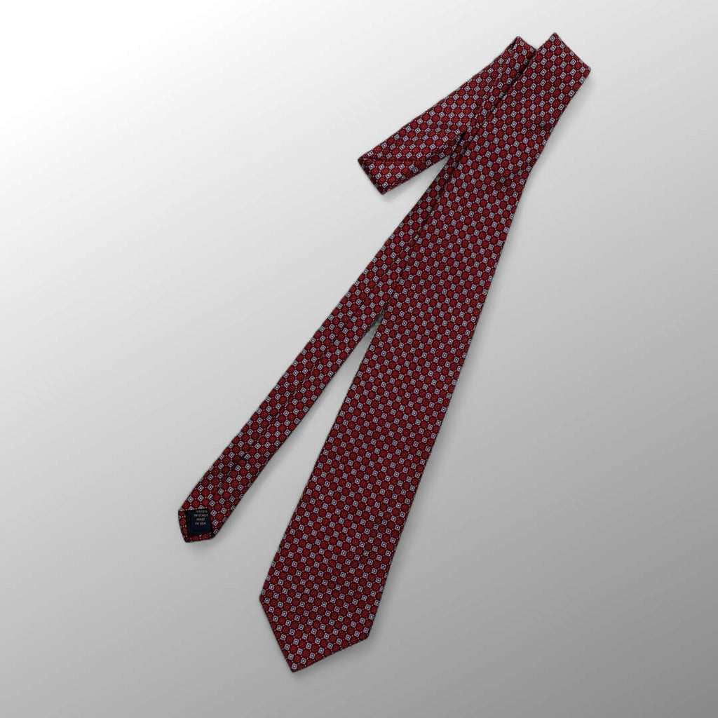 Brooks Brothers ブルックスブラザーズ / 総柄ネクタイ ピュアシルク MADE IN USA 大剣幅：9.5cm