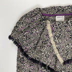 ARMANI COLLEZIONI アルマーニ コレッツォーニ / バージンウール ツイードビッグカラージャケット 参考定価：100,000程度 SIZE：40