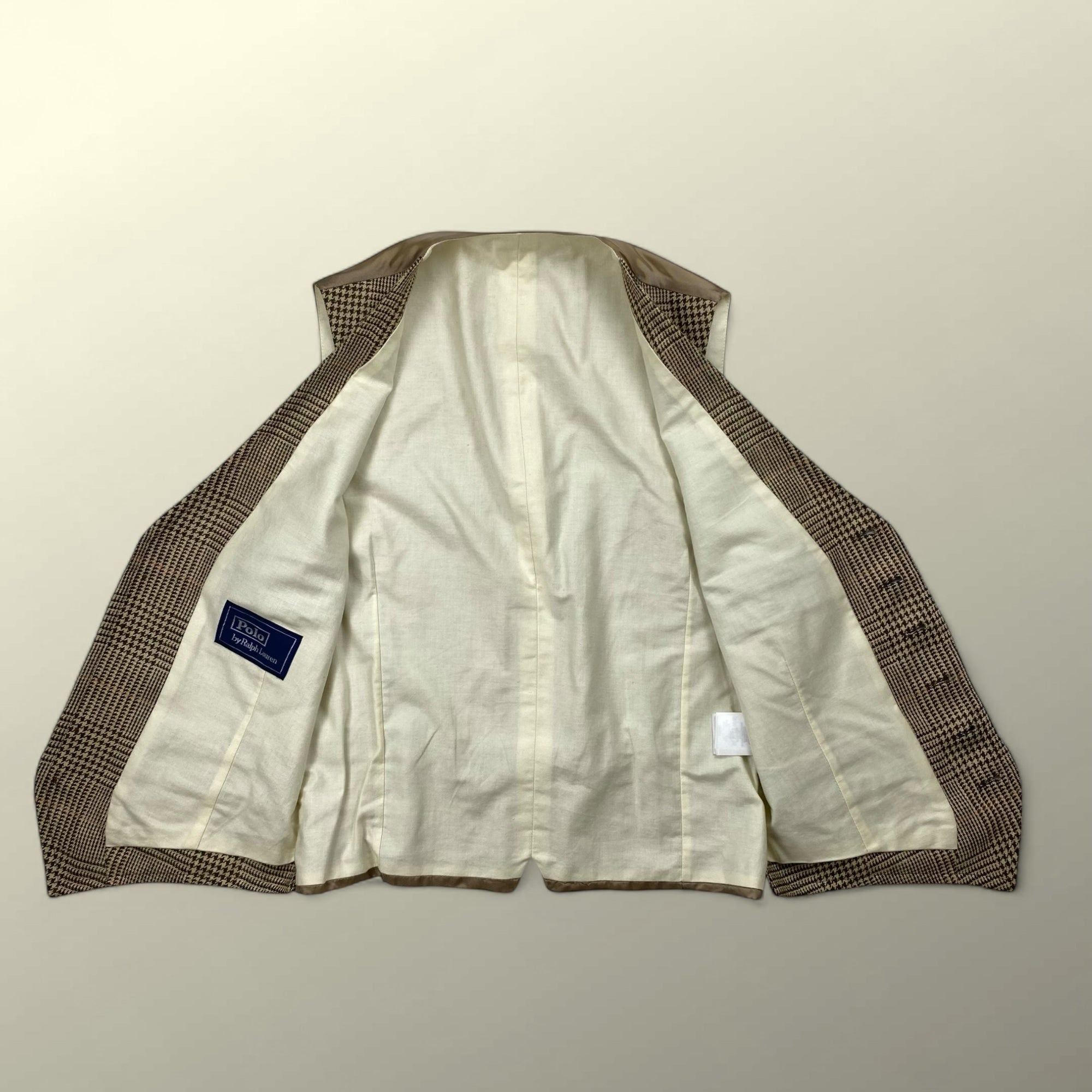 【HARITAGE ICON】 Polo by Ralph Lauren ポロ バイ ラルフローレン / リネン100％ ツイードベスト ジレ 参考定価：70,000程度 SIZE：36S