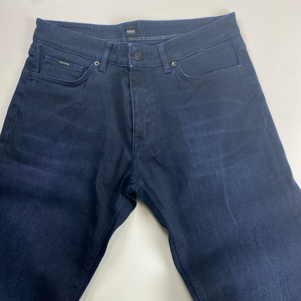 BOSS HUGO BOSS ボス ヒューゴボス / テーパード ストレッチ デニムパンツ デニムの名門Candiani社製 SIZE：W33 L32