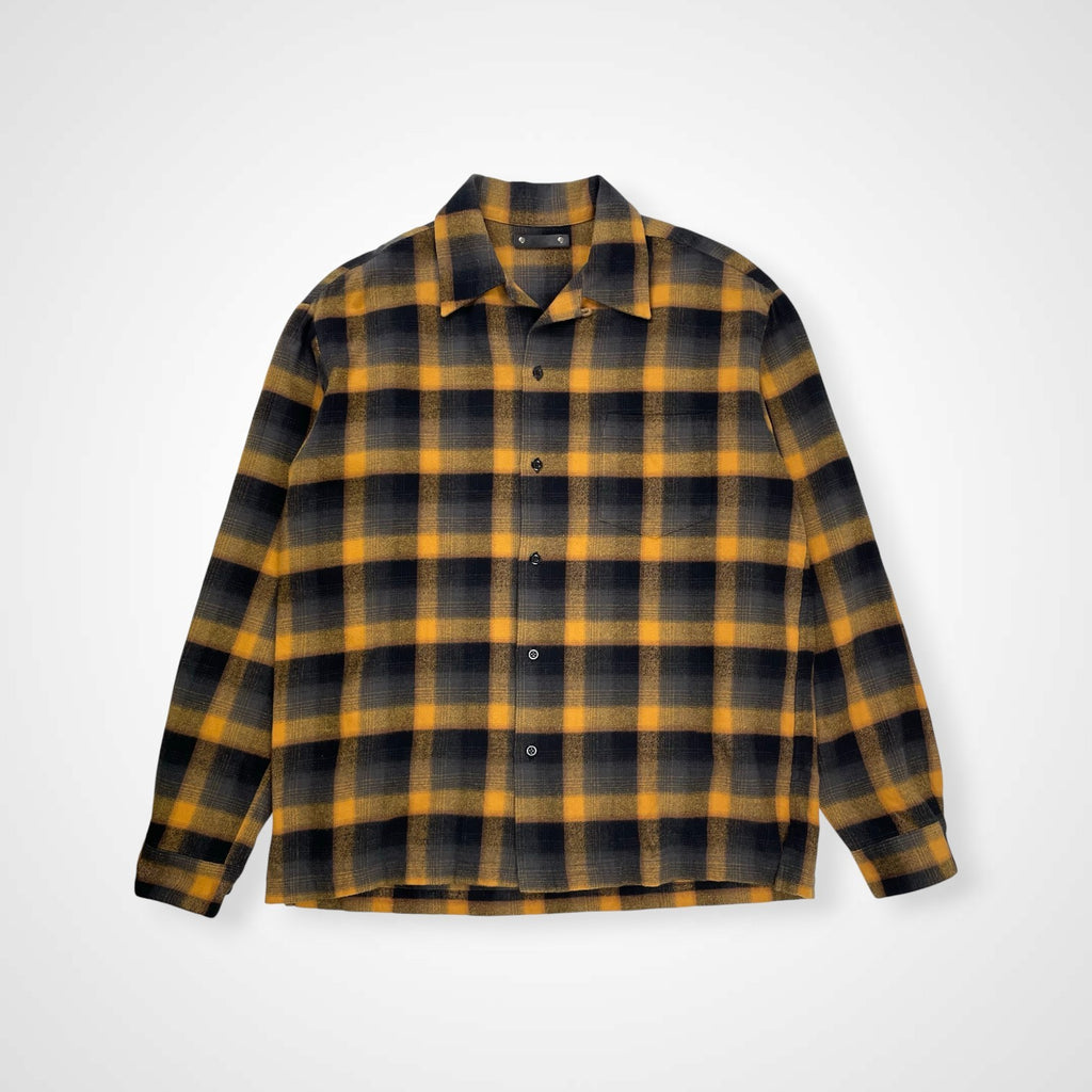 MINEDENIM マインデニム / C.R Flow Ombre Check Open Collar L/S SH オンブレシャツ 参考定価：35,000+tax 24AW SIZE：2