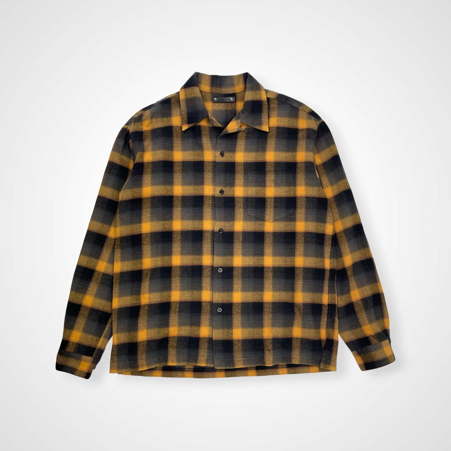 MINEDENIM マインデニム / C.R Flow Ombre Check Open Collar L/S SH オンブレシャツ 参考定価：35,000+tax 24AW SIZE：2