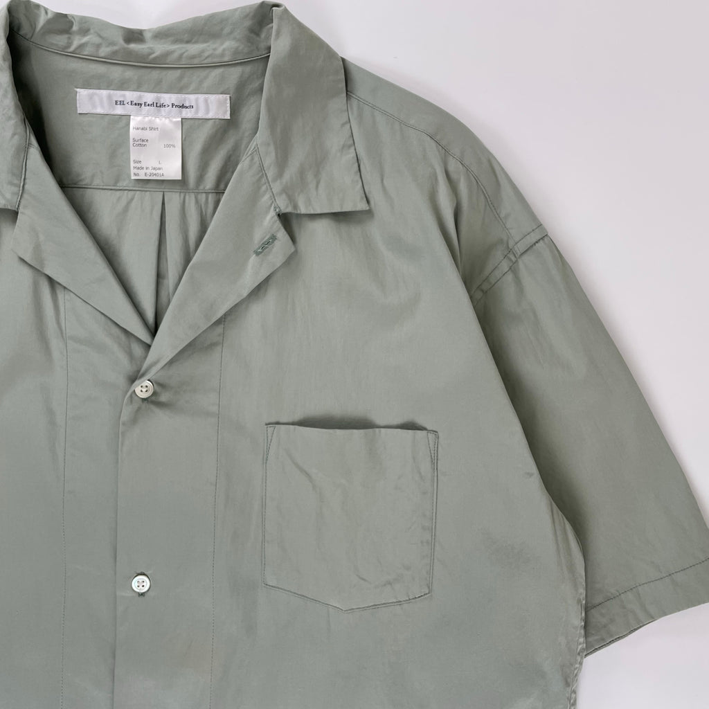 EEL イール / 花火シャツ ライトグリーン 参考定価：15,000+tax SIZE：L