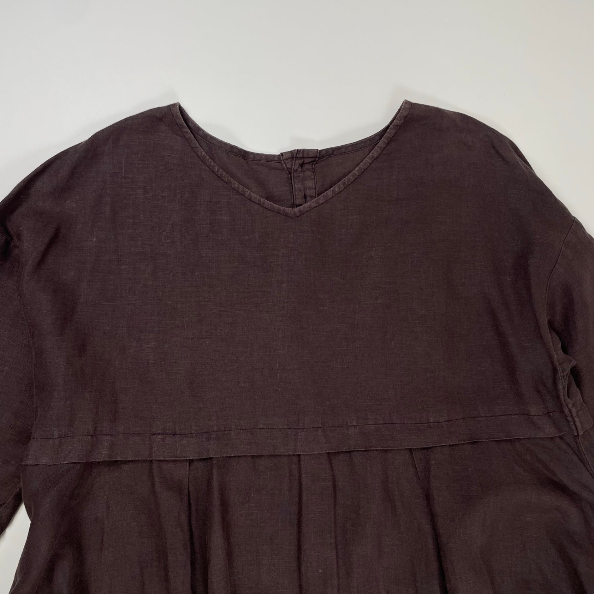 nest robe ネストローブ / 切替リネンワンピース 参考定価：35,000程度 SIZE：FREE