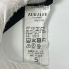 AURALEE / LUSTER PLAITING HI NECK L/S TEE 参考定価：15,000+tax SIZE:5