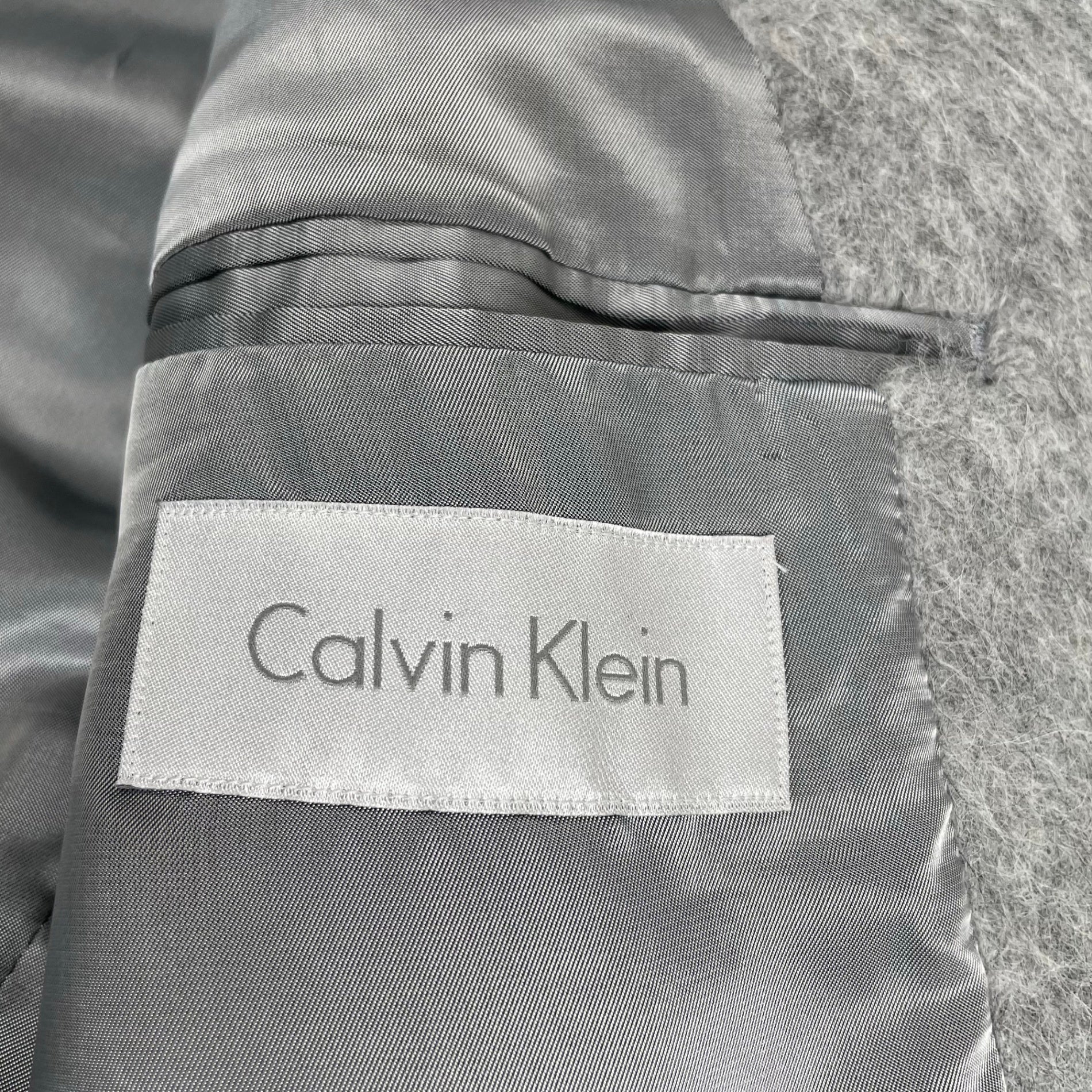 Calvin Klein カルバンクライン / ウールアルパカチェスターコート グレー 参考定価：180,000+tax SIZE:38