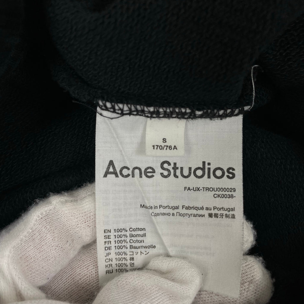 Acne Studios アクネストゥディオス / フェイスパッチ スウェットパンツ 参考定価：49,000+tax SIZE:S