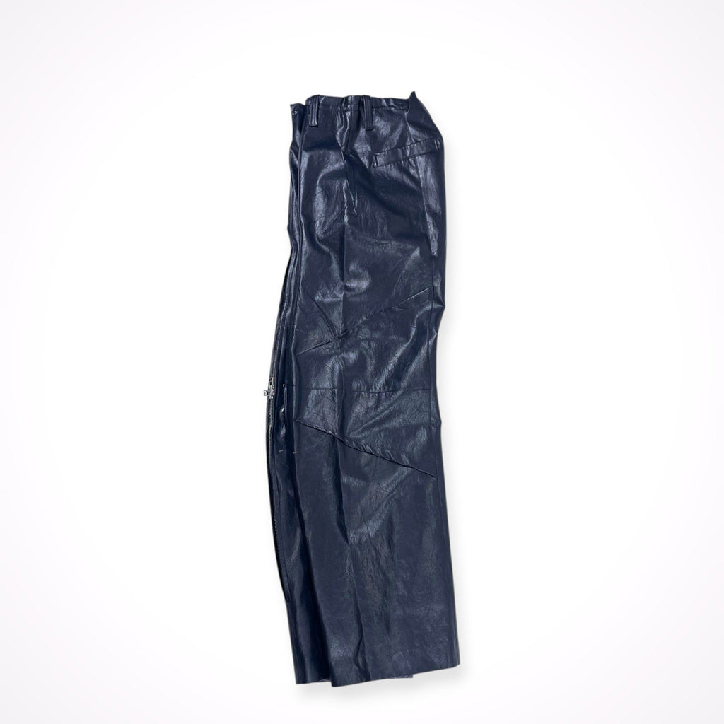 YOHEI OHNO ヨウヘイ オオノ / Faux Leather Biker Trousers 参考定価：58,000+tax SIZE:38