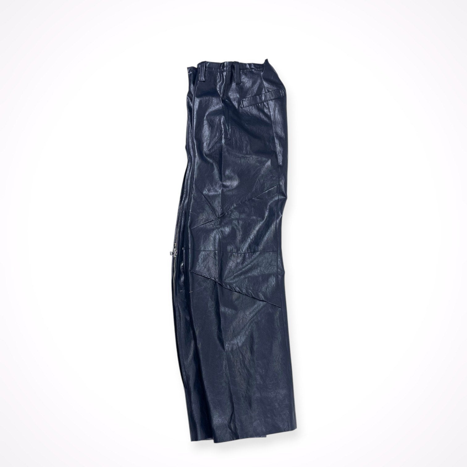 YOHEI OHNO ヨウヘイ オオノ / Faux Leather Biker Trousers 参考定価：58,000+tax SIZE:38