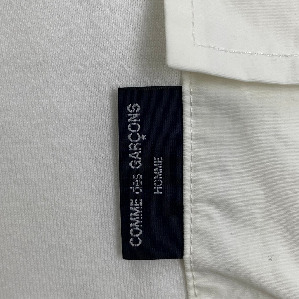 COMME des GARCONS HOMME コムデギャルソンオム / 異素材 フロントポケットTEE Tシャツ ホワイト SIZE:M