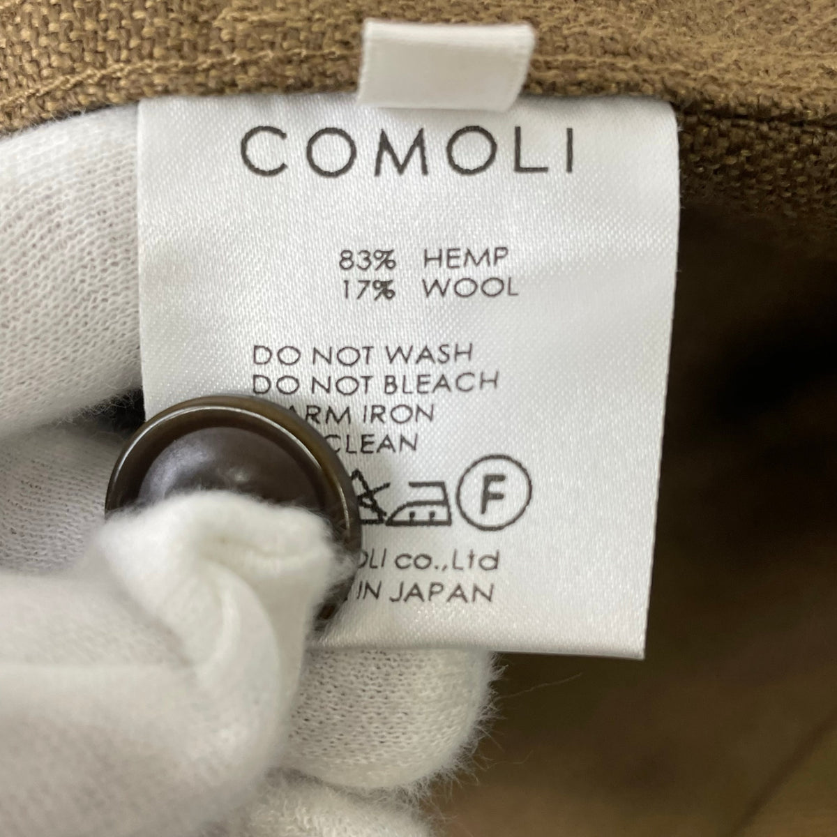 COMOLI / カナパウールサファリジャケット 参考定価：72,000程度 SIZE:2