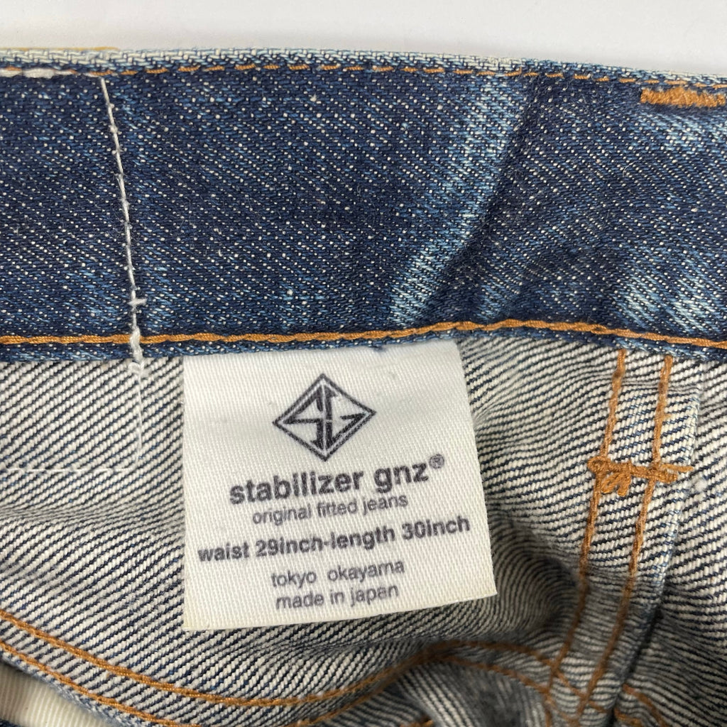 stabilizer gnz スタビライザージーンズ / セルビッジデニムパンツ 鬼ヒゲ 参考定価：30,000程度 SIZE：30
