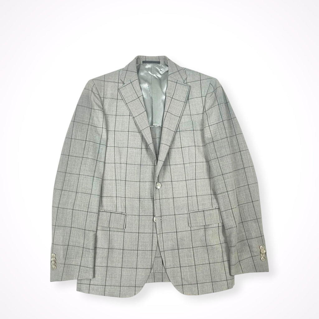 CC COLLECTION CORNELIANI / バージンウール チェック柄スーツ 参考定価：160,000程度 SIZE:46