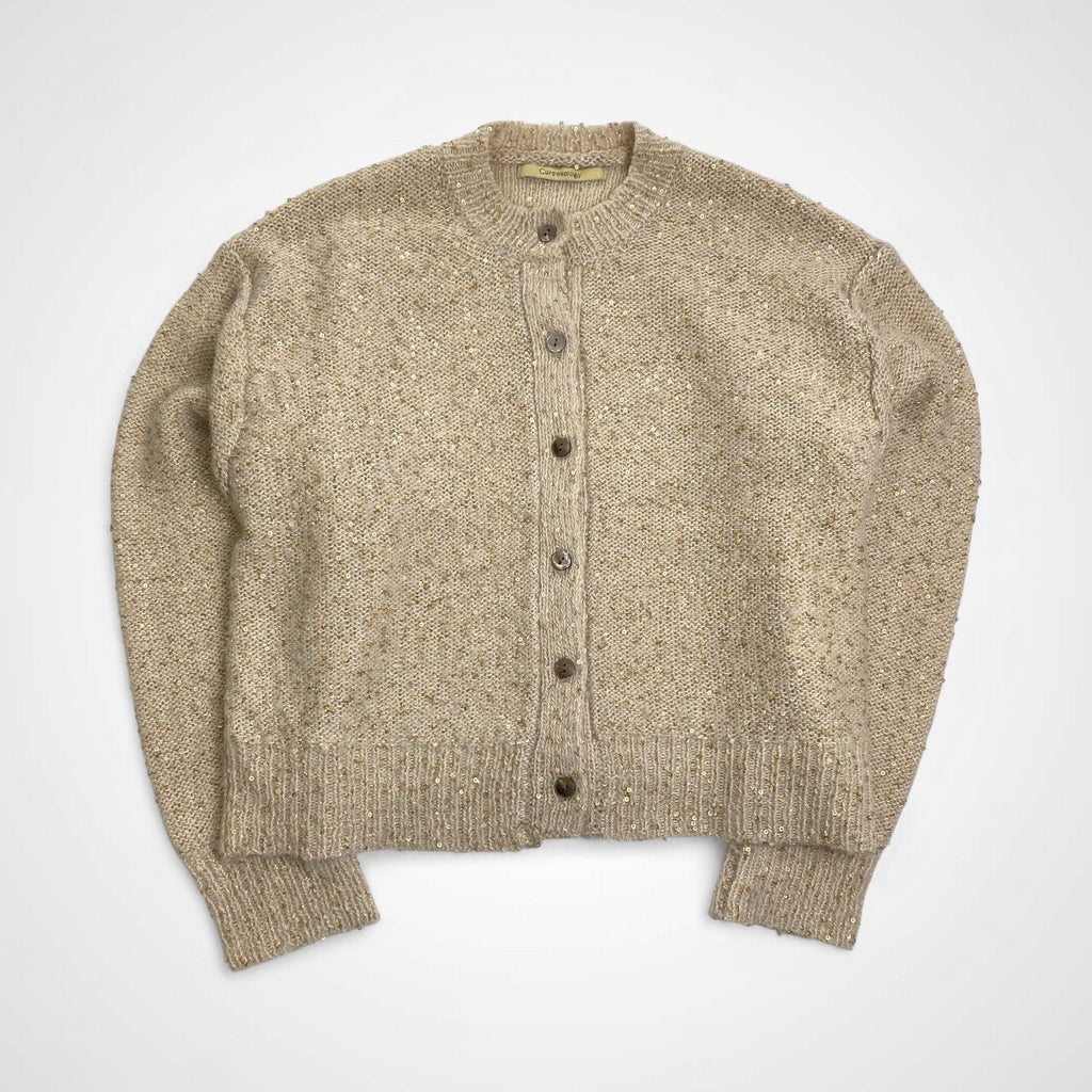 Curensology カレンソロジー / スパングルショートカーディガン 美品 参考定価：23,000+tax SIZE:FREE